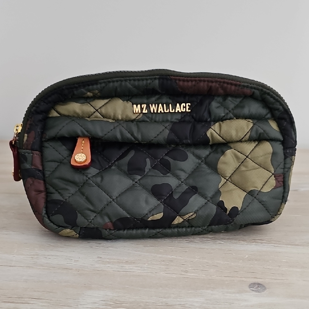 MZ Wallace Green Camouflage Metro Belt Bag